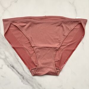 NWT SOMA VANISHING EDGE MICROFIBER BIKINI PANTY IN CLAY ROSE SIZE S/L/XL